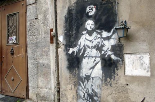 Street Art, Banksi a Napoli, piazza Gerolomini